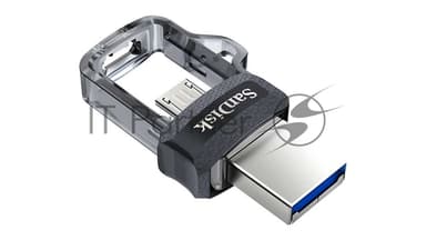 Флешка USB 64 Gb SanDisk Ultra Android Dual OTG, m3.0/USB 3.0, черный