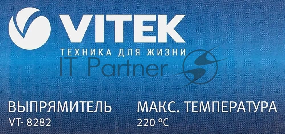 Выпрямитель для волос Vitek VT-8282 черный/красный, 25 мм, 220 °C, 1 режим