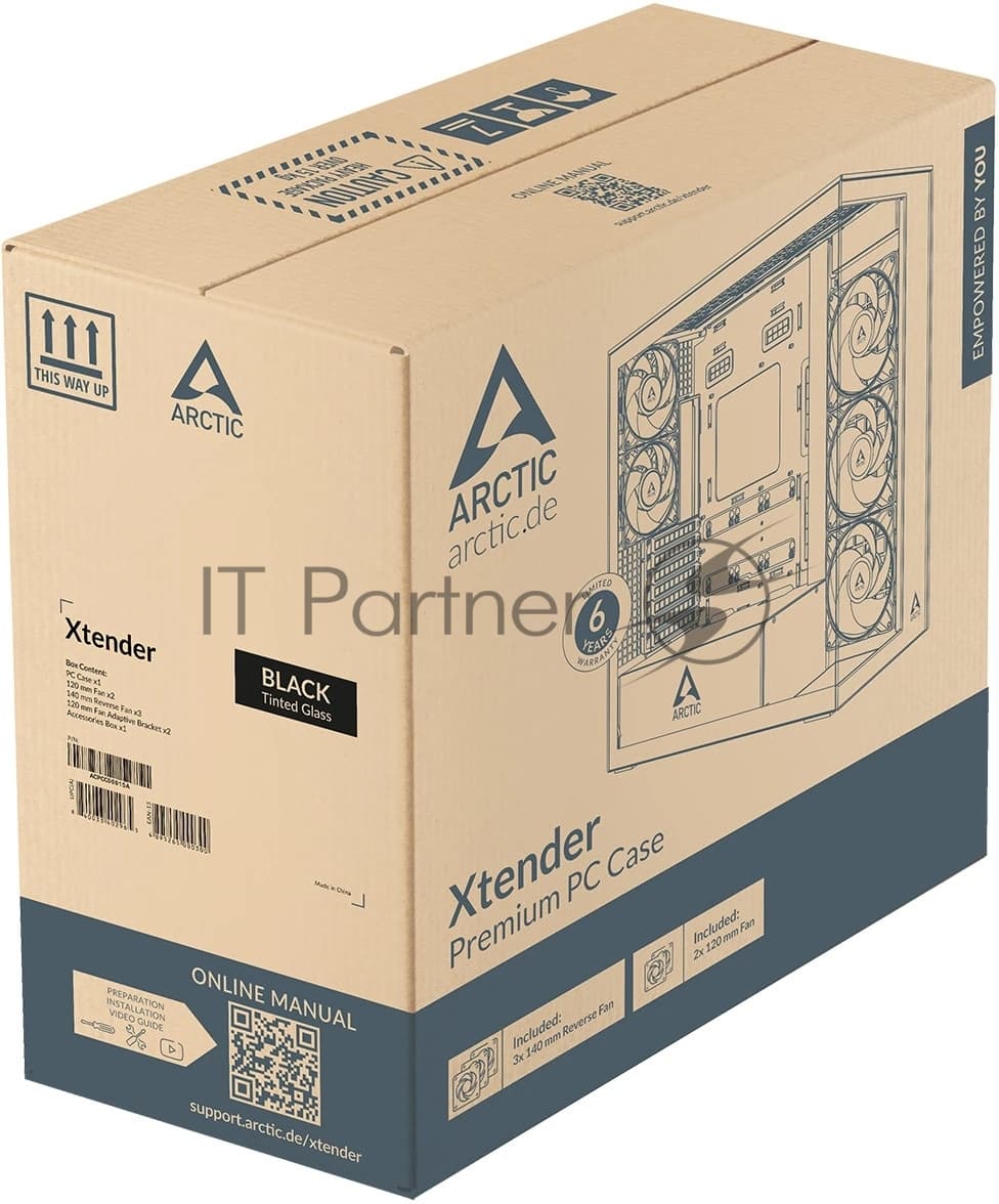 Корпус ПК ARCTIC Xtender (Black) (Clear Glass) ACPCC00023A