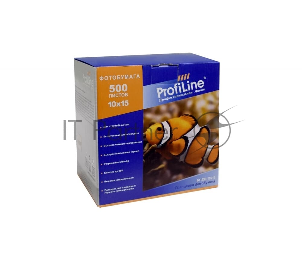БГ-230-10x15-500 Фотобумага глянцевая ProfiLine 230 г/м2, 10x15, 500л, 5760 dpi (Mi)