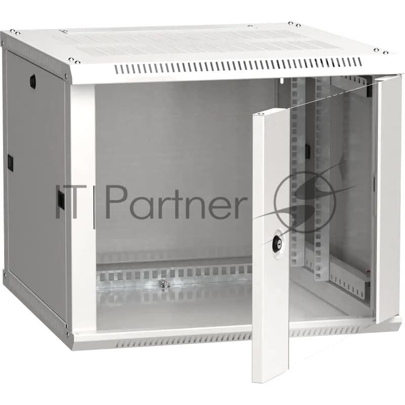 Шкаф ITK LINEA W 9U 600x600 мм дверь стекло, RAL7035