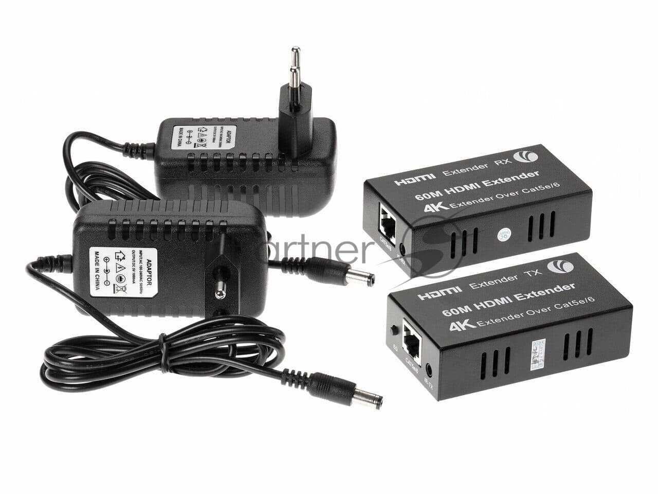 Удлинитель/ Удлинитель HDMI по витой паре до 60м extender +2б.п. VCOM <DD471>