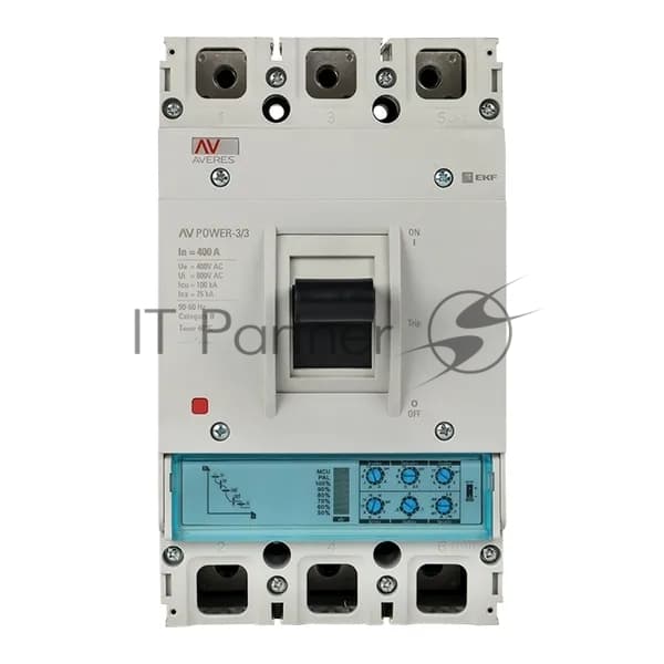 Выключатель автоматический 400А 100кА AV POWER-3/3 ETU2.0 AVERES EKF mccb-33-400H-2.0-av