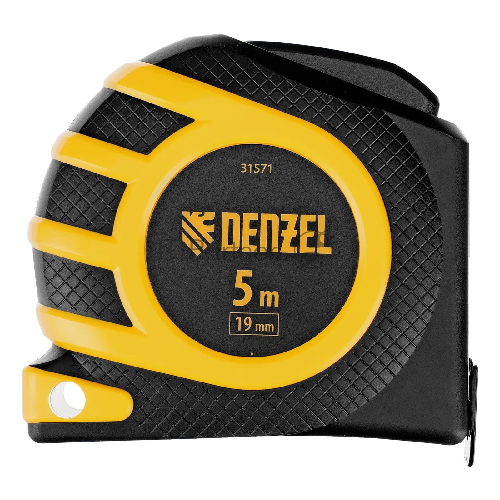 Рулетка Denzel 5м x 19 мм, магнит, двухсторонний зацеп, нейлон, двуст. шкала, автоматич. 31571