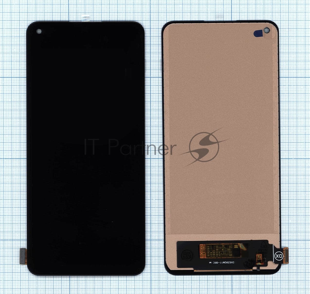 Дисплей для Xiaomi Mi 11 Lite в сборе с тачскрином TFT черный