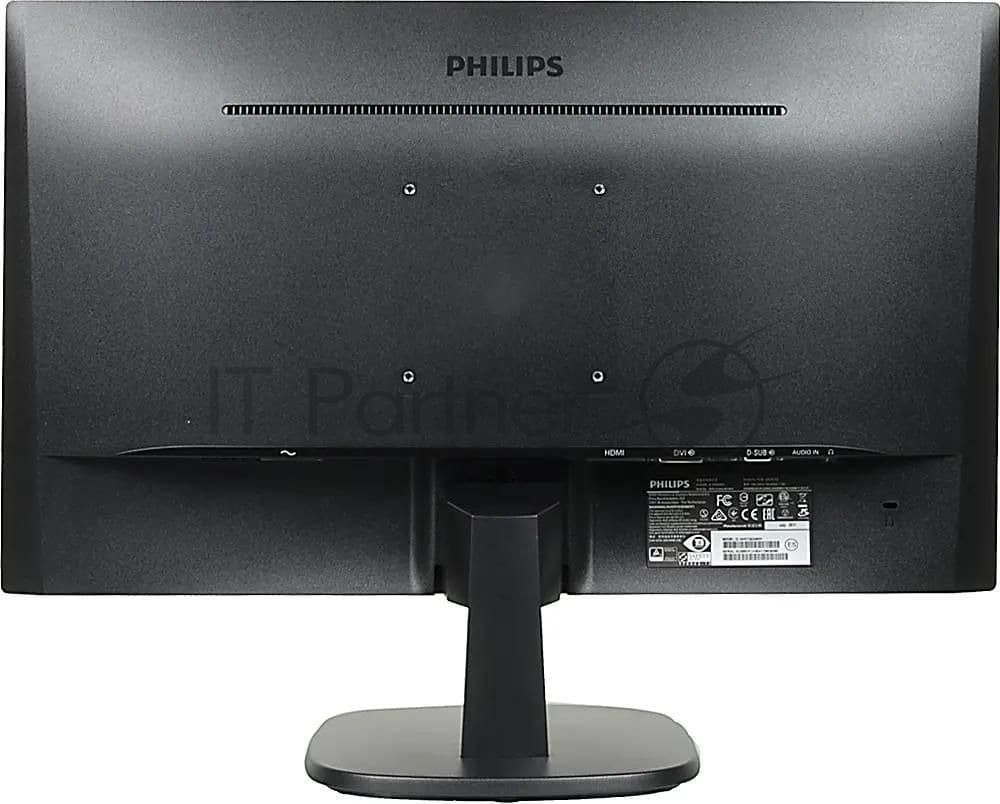 Монитор Philips 23.8" 243V7QDAB (00/01) Black (IPS, 1920x1080, D-sub+DVI+HDMI, 4 ms, 178°/178°, 250 cd/m, 10M:1, MM)