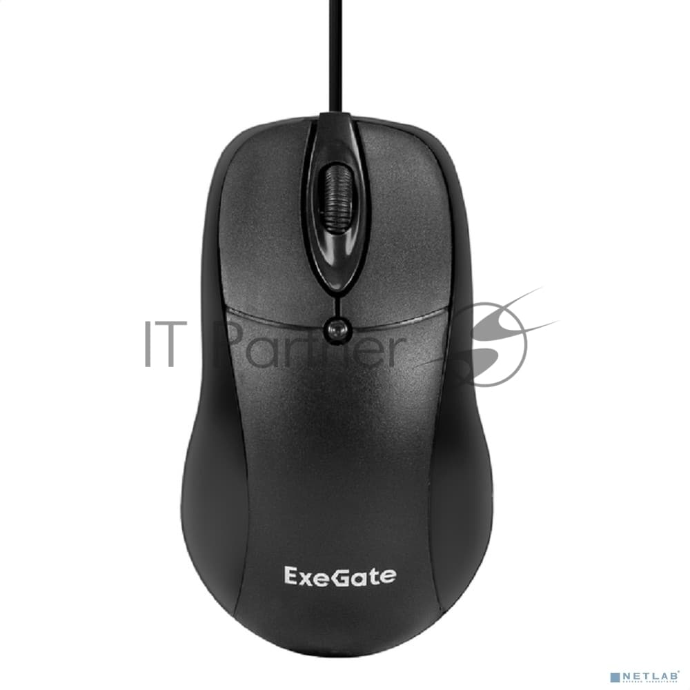 Мышь проводная ExeGate Professional Standard B100 черный, 1000 dpi, USB, кнопки - 3