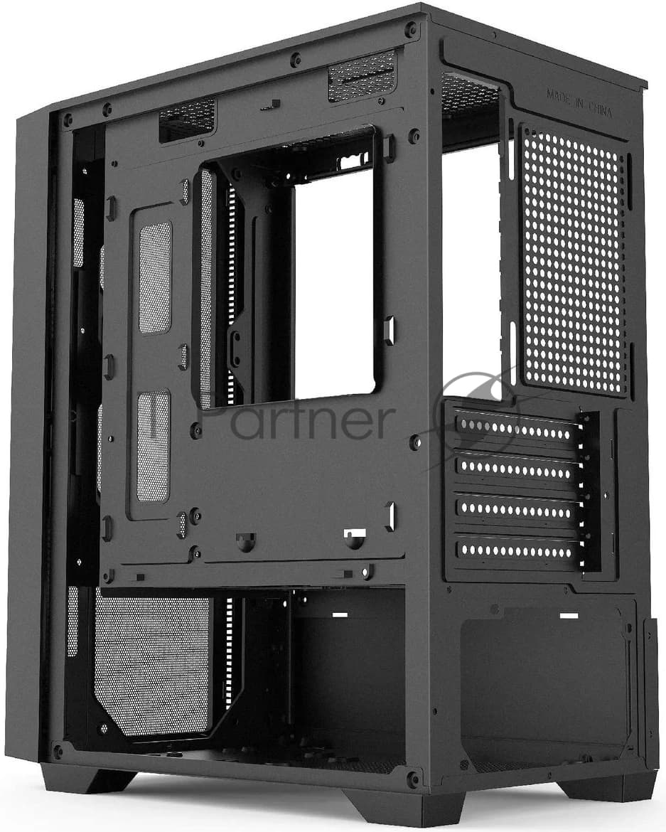 Компьютерный корпус Accord ACC-ZCU1B черный без БП mATX 3x120мм 1xUSB3.0 1xUSB3.1 audio