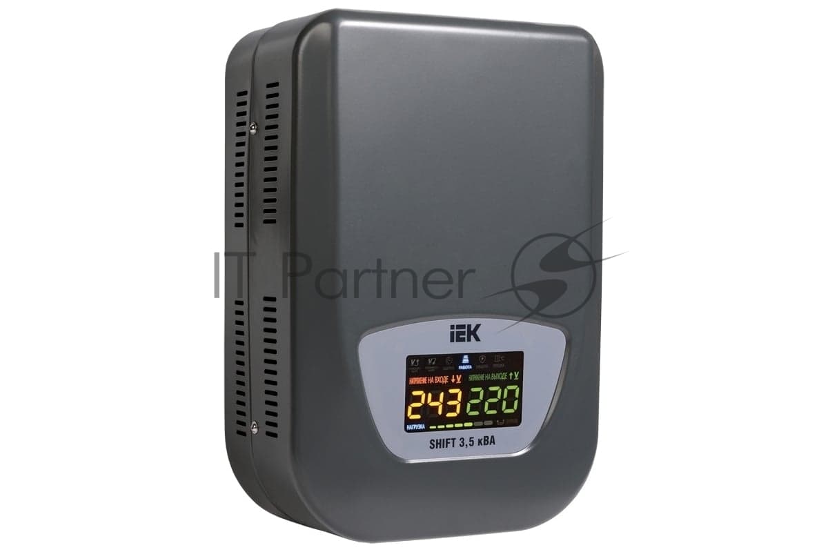 Стабилизатор напряжения IEK IVS12-1-03500 настенный серии Shift 3,5 кВА IEK