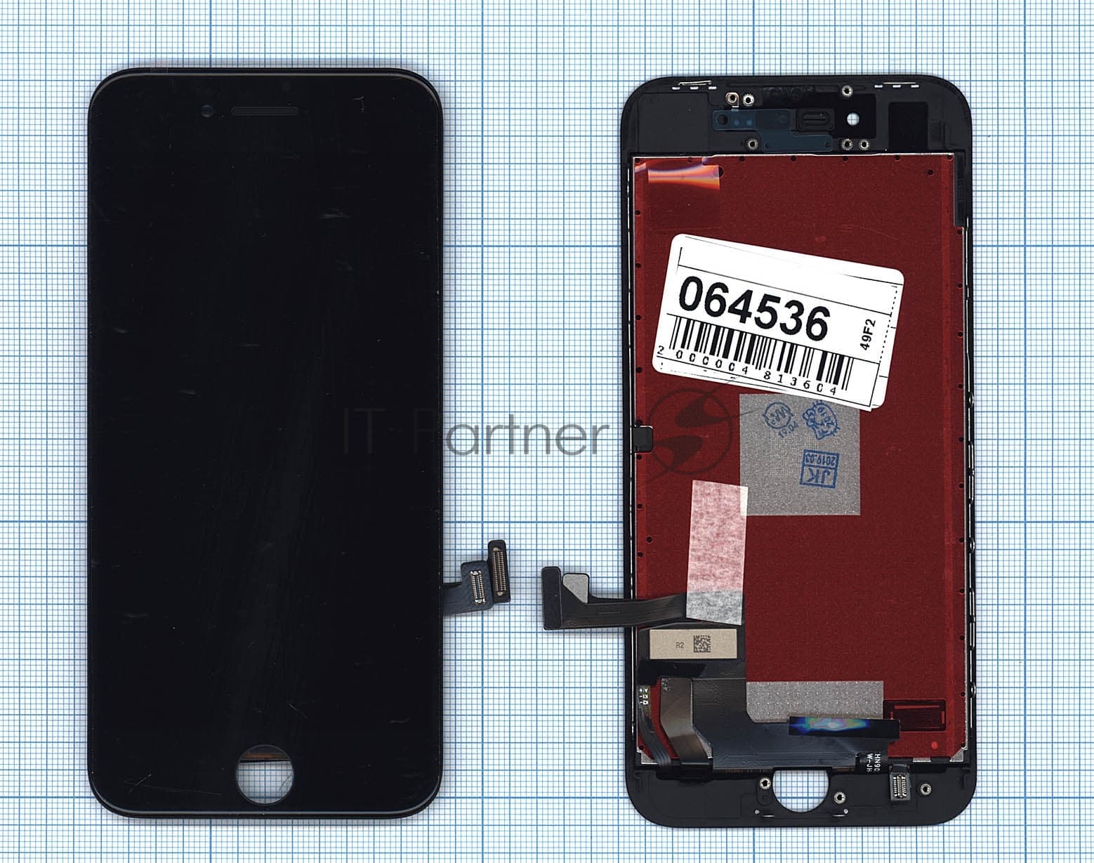 Дисплей для iPhone 8 в сборе с тачскрином (AAA) черный