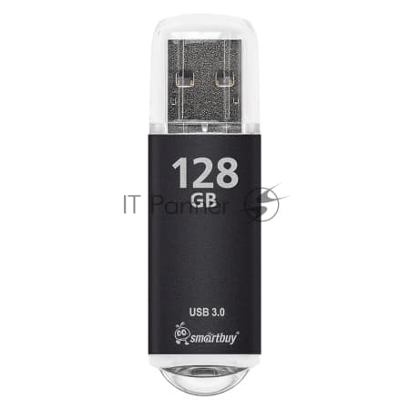 Флешка USB Smartbuy V-Cut Black (SB128GbVC-K3), 128Gb, USB 3.0, R/W 75/30, черный