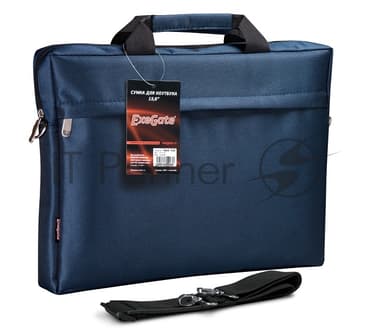 Сумка для ноутбука ExeGate EX205137RUS Start S15 Deep Blue, темно-синяя, полиэстер, для ноутбуков до 15.6"