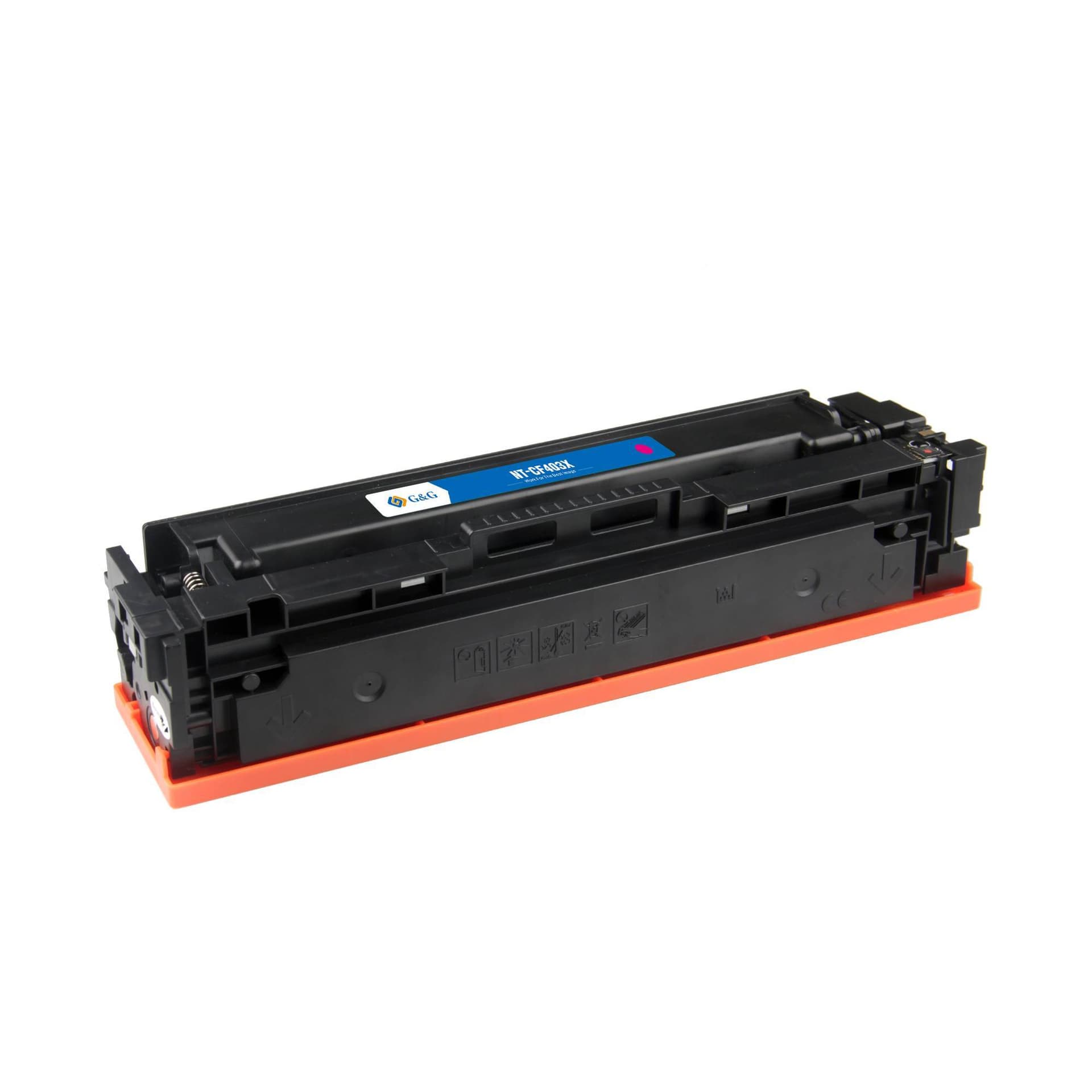 Картридж G&G, аналог HP CF403X/201X красный 2.3k с чипом