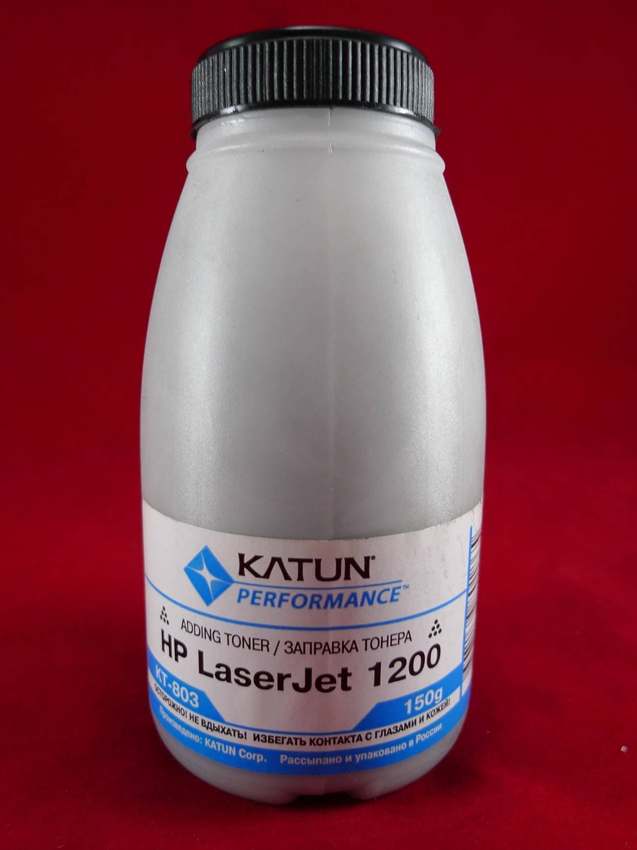 Тонер для картриджей Q2613A/Q2624A/C7115A, EP-26/EP-27 (фл. 150г) Katun фас.Россия