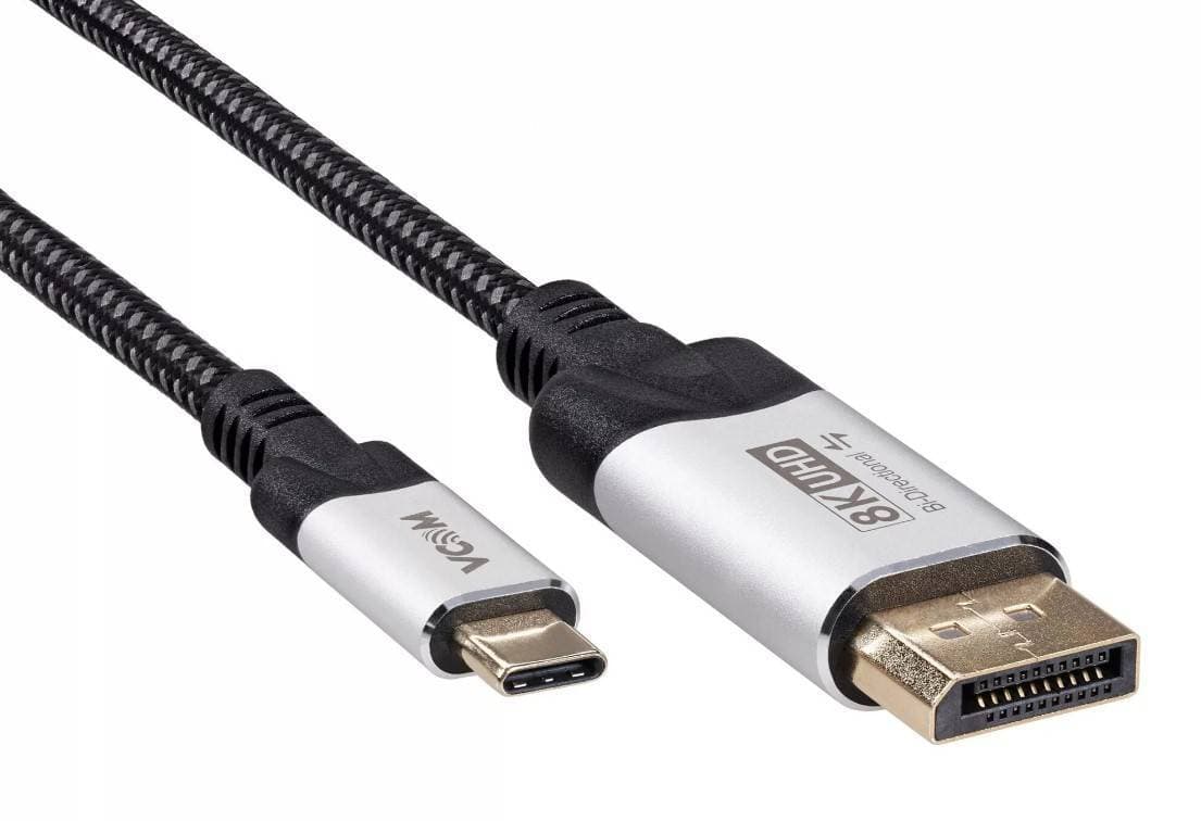 Кабель-адаптер DP A(m) <-->USB 3.1 Type-Cm,bi-direct, 8K@60Hz, 1,5 м, VCOM <CU422VB-1.8>