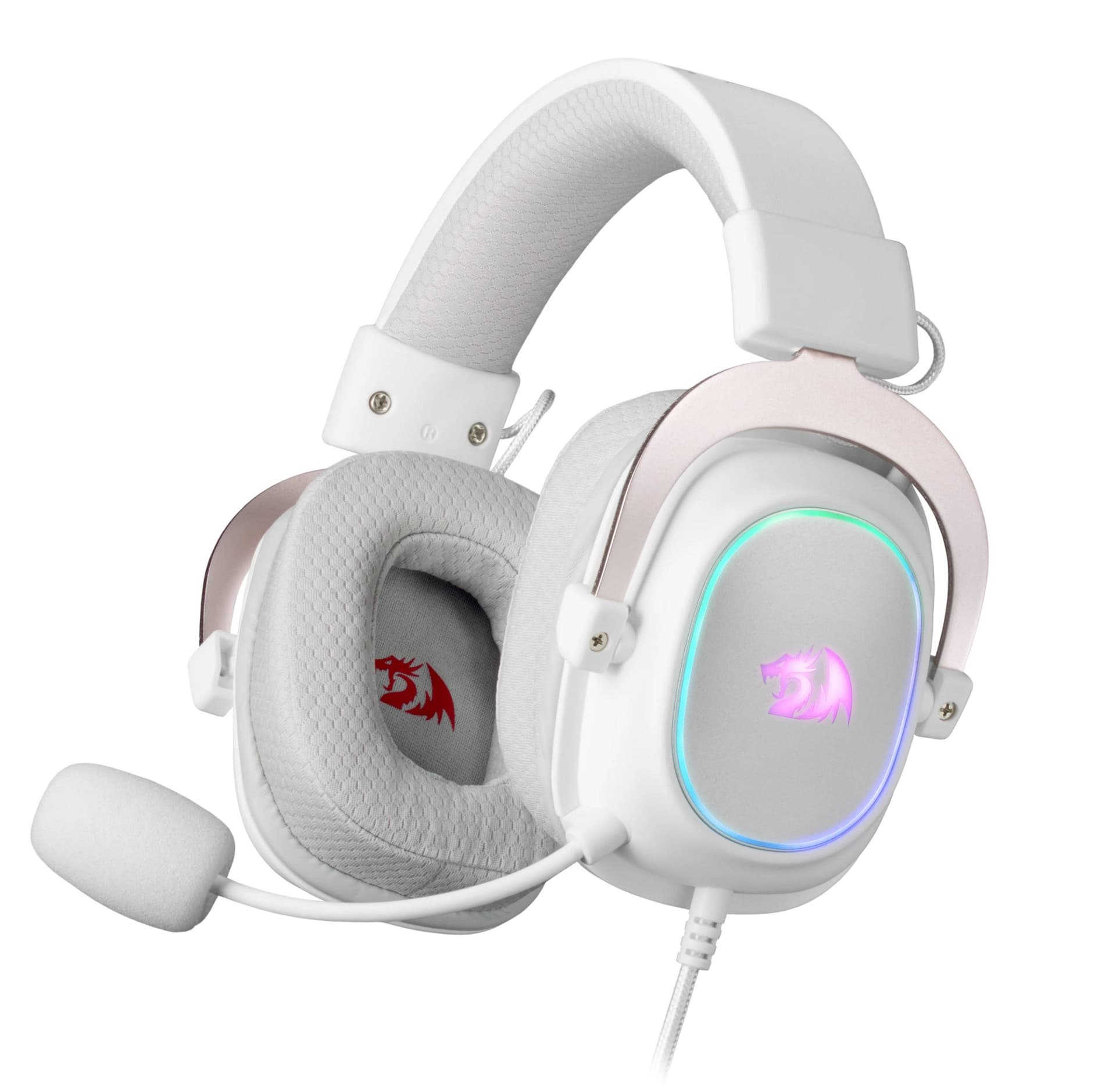 Redragon Игровая гарнитура Zeus X RGB, 7.1, USB, белый
