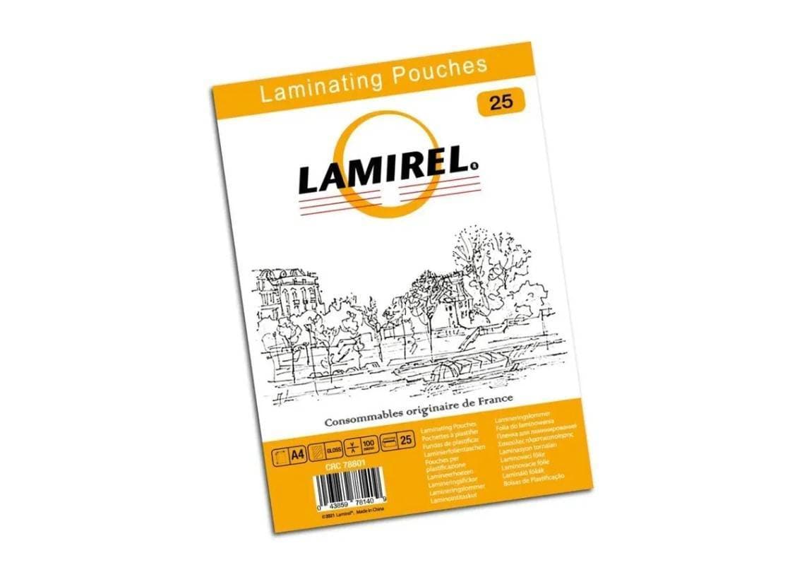 Lamirel Пленка для ламинирования А4, 100мкм, 25 шт.