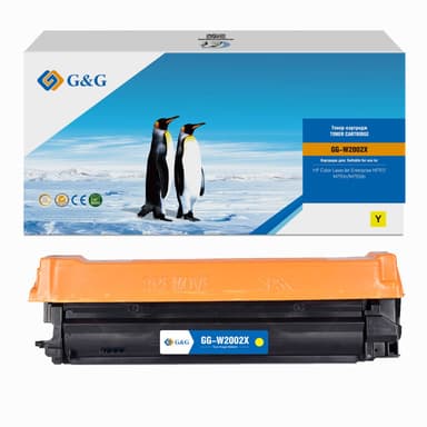 Картридж G&G, аналог HP GG-W2002X желтый 28k с чипом