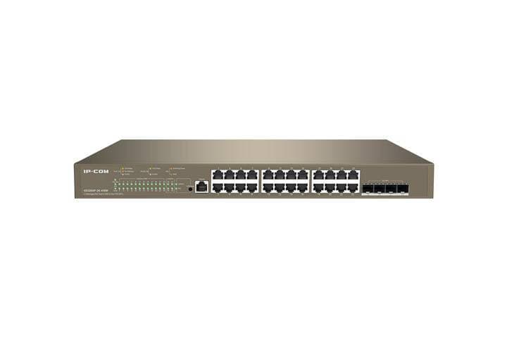 IP-COM G5328XP-24-410W Коммутатор управляемый PoE L3, 26 портов, 24x1 Гбит/с, SFP+ 4x10 Гбит/с