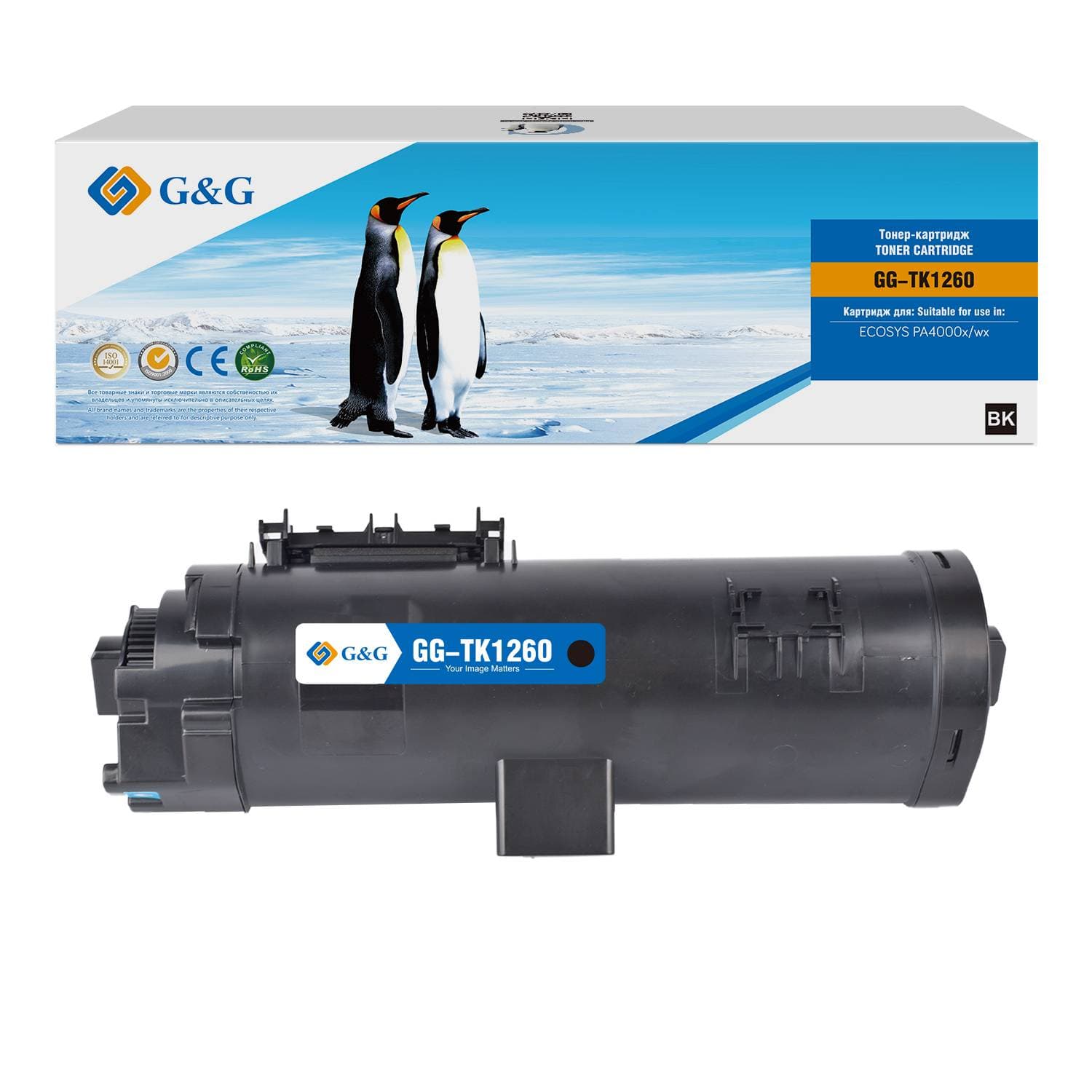 Картридж лазерный G&G GG-TK1260 TK-1260 черный (10000стр.) для Kyocera ECOSYS PA4000x/wx