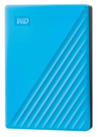 Внешний HDD 2.5" Western Digital My Passport, 6TB, USB 3.2 Gen 1 Type-A, 5400 rpm, голубой
