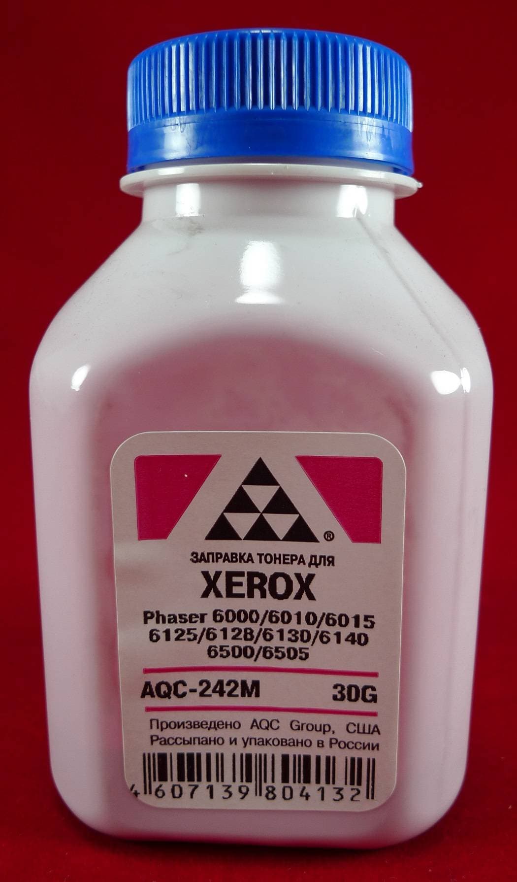 Тонер XEROX Phaser 6000/6010/6015/6125/6128/6130/6140/6500/6505 Magenta (фл. 30г) AQC-США фас.Россия