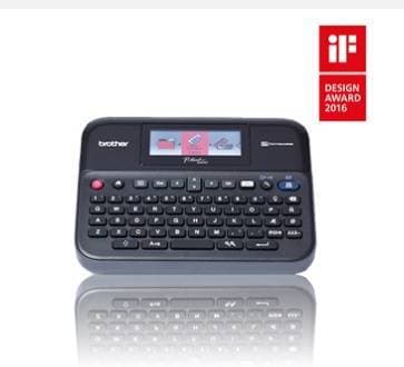 Принтер для печати наклеек Brother PT-D600VP (переносной,авторезак,цв.дисплей,от 3,5 до 24мм,до 10мм/сек,180x360т/д,кейс