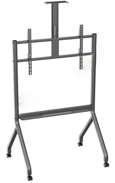 Стойка на колесах HIPER HMS-02 черная для TV/LFD 55"-110", полка, max VESA 900x600, высота 1430-1980 мм, до 100 кг