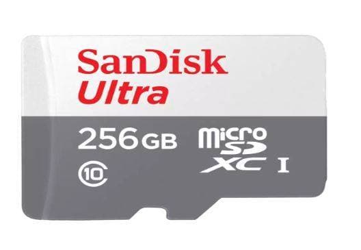 Micro SecureDigital 256GB SanDisk Ultra microSDXC class 10 UHS-1 (SDSQUNR-256G-GN3MN)