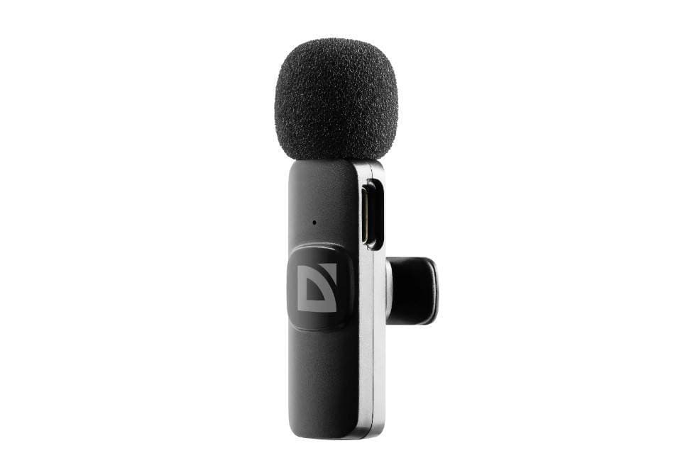 Петличный микрофон Defender Talky-137 wrls, черный, на прищепке, 1шт