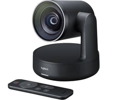 Logitech Веб-камера Conference Cam Rally, 3840 х 2160, 90°, пульт ДУ, USB 3.0, кабель Type-C, черный.