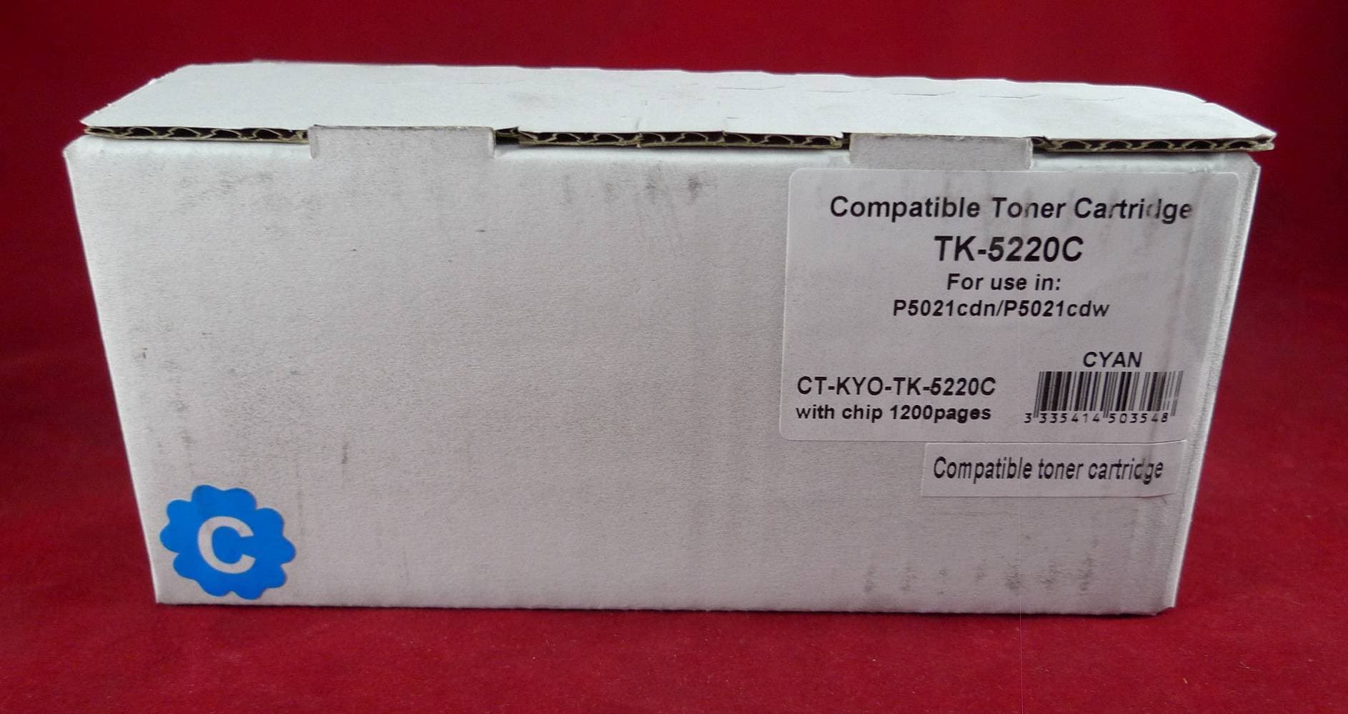 Тонер-картридж для Kyocera Ecosys P5021cdn/P5021cdw/M5521cdn/M5521cdw TK-5220C cyan 1.2K ELP Imaging®