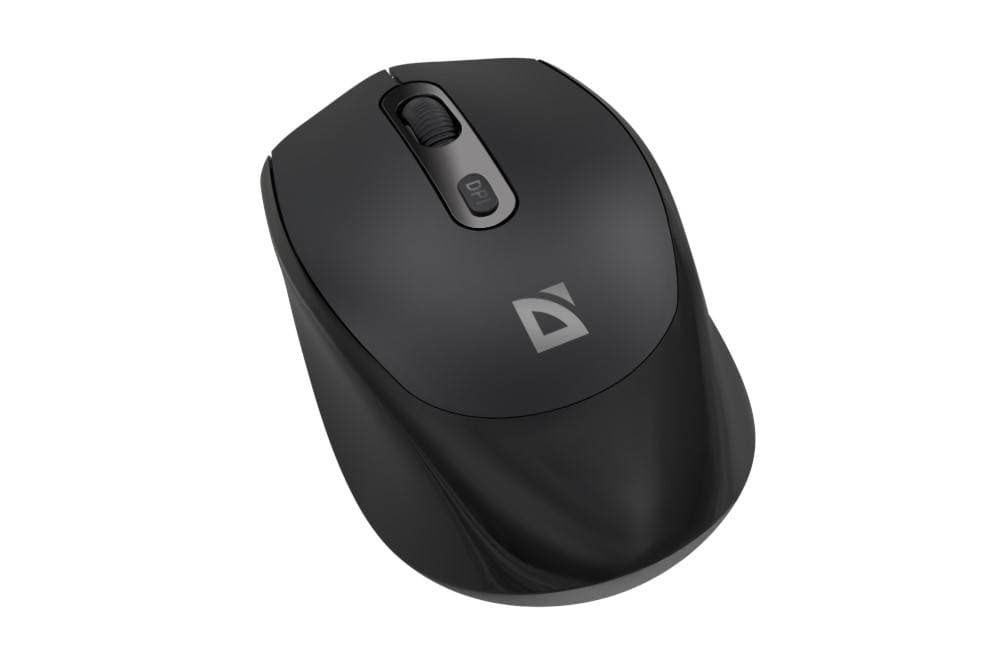 Мышь беспроводная Defender Vision MS-376 черный, 1600 dpi, радиоканал, Bluetooth, USB, кнопки - 4