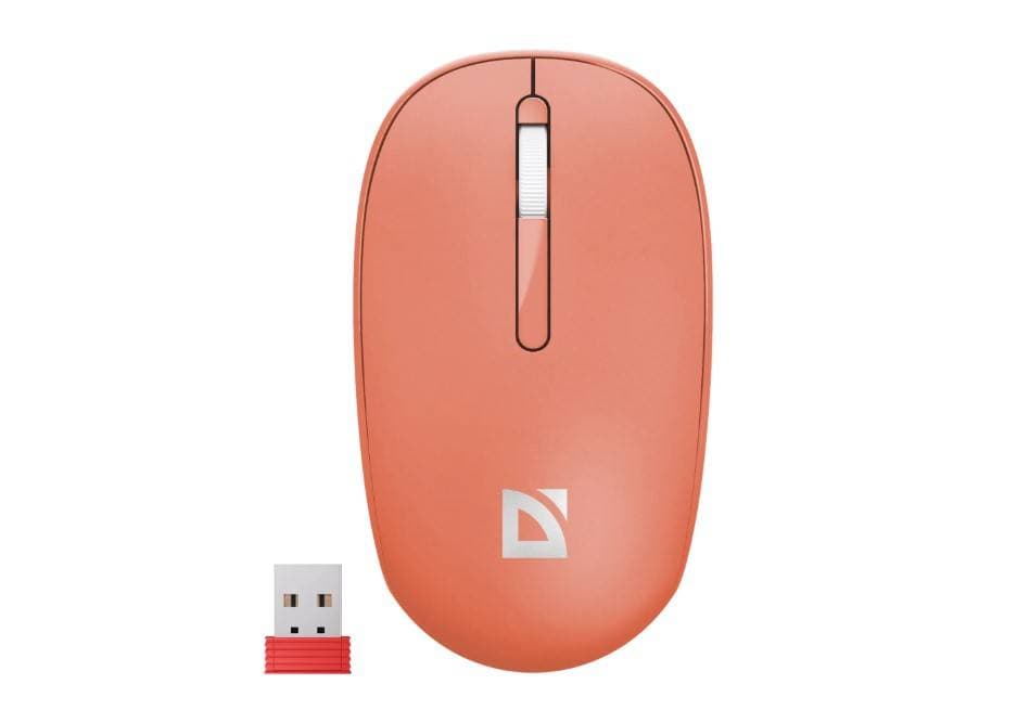 Defender Беспроводная оптическая мышь Smart MM-396 Крас,3к,2.4G+BT,500мАч,1600dpi
