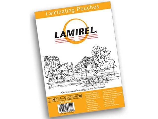 Lamirel Пленка для ламинирования А5, 75мкм, 100 шт.