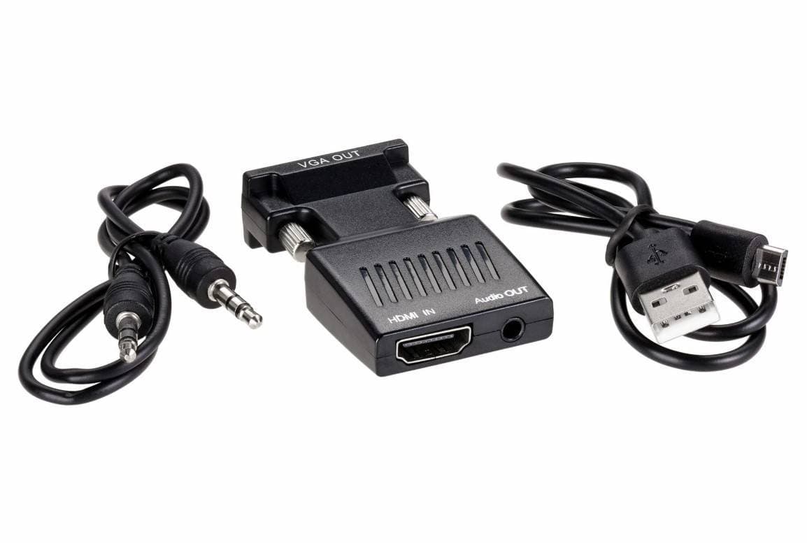 Переходник/ Переходник HDMI(F) --> VGA(M)+audio,1080*60Hz, VCOM <CA336A>