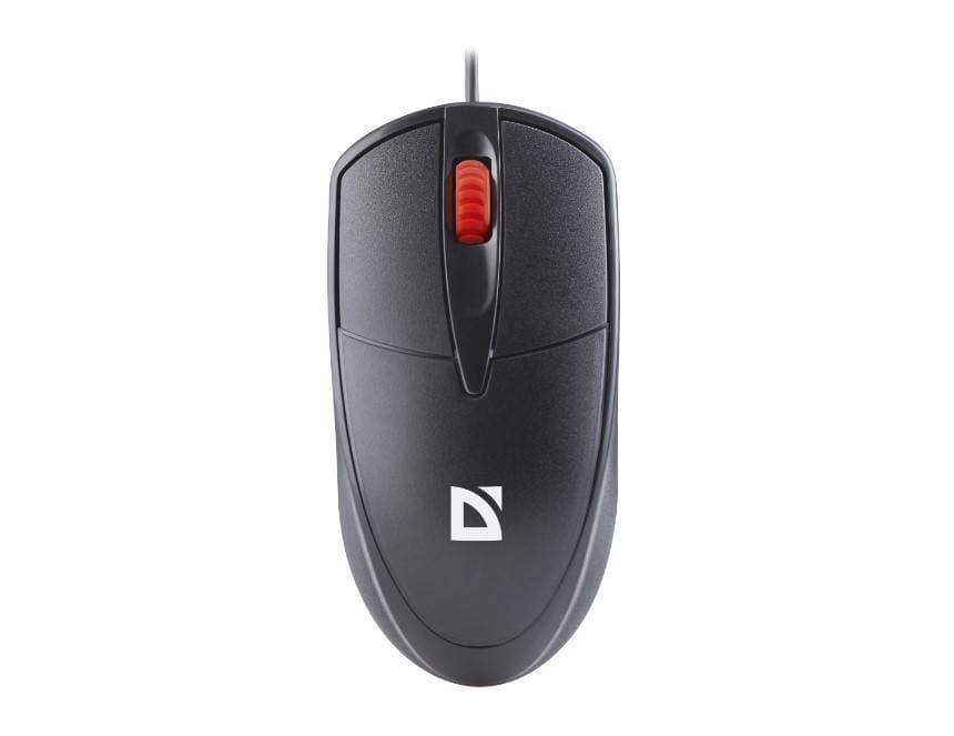 Defender Проводная оптическая мышь Icon MB-057 черн,3D,бесшумная,1,8м,1000dpi