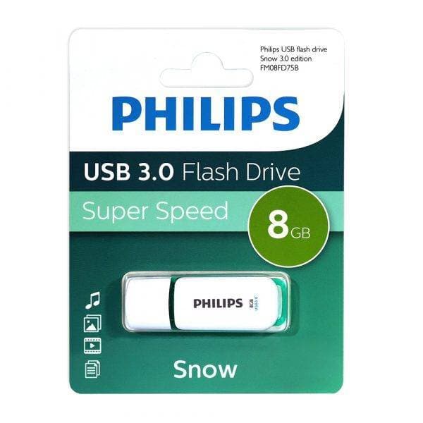 PHILIPS USB-накопитель Snow 3.0 8GB USB 3.0 белый FM08FD75B/97