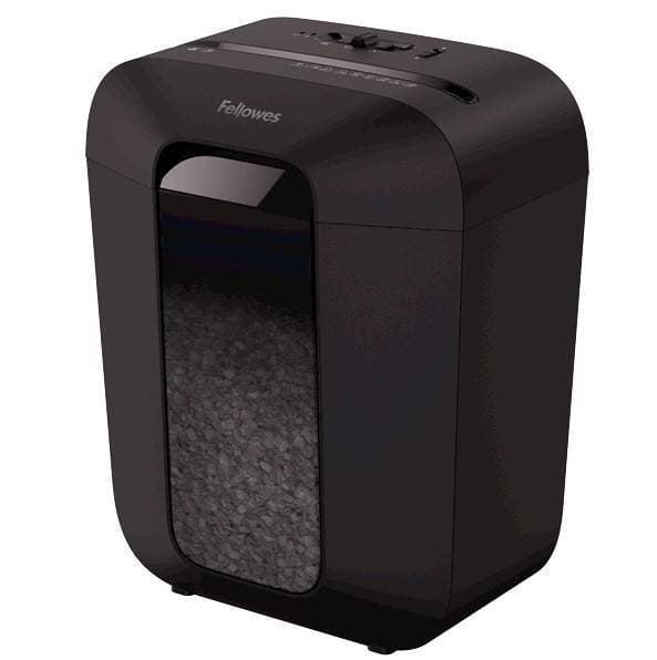 Fellowes® Шредер Powershred LX41, DIN P-4, 4х12мм, 8 лст., 17 лтр., уничт.: скрепки, скобы, карты.