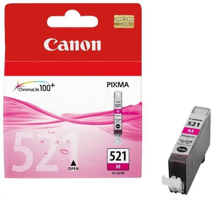 Картридж CANON CLI-521 M пурпурный, 9 мл, 447 стр