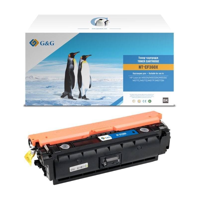 Картридж лазерный G&G GG-CF360X черный (12500стр.) для HP CLJ M552DNM553N/M553DN/M553X/M577C/M577Z/M577F/M577DN с чипом