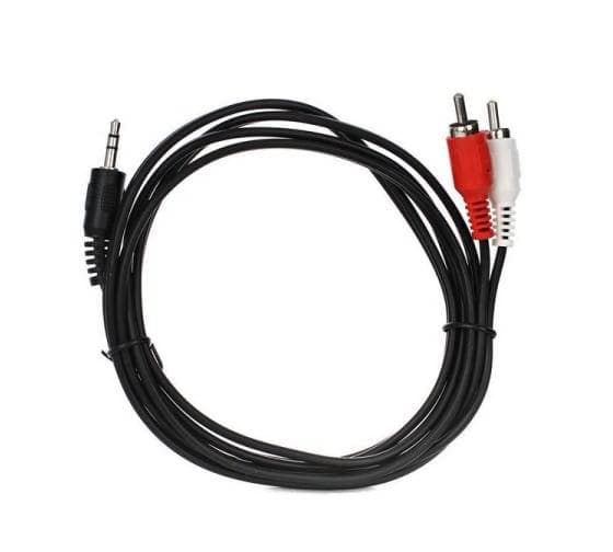 Кабель соединительный VCOM 3.5 Jack (M) - 2xRCA (M), стерео, аудио, 1.5м <VAV7183-1.5M>