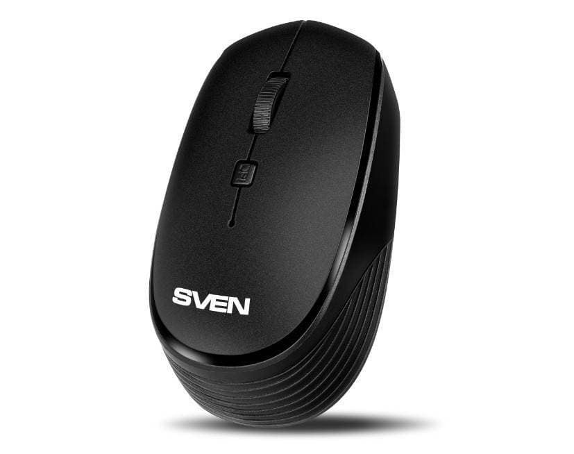 SVEN Мышь беспроводная RX-210W чёрная (2,4 GHz, 3+1кл. 800-1400 DPI, блистер)