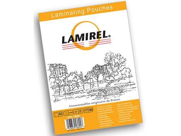 Пленка для ламинирования Fellowes 125мкм A5 (100шт) глянцевая Lamirel LA-7866101 (LA-78661)