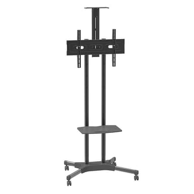 Стойка на колесах Arm media PT-STAND-12 черная для TV/LFD 32"-70", полка, max VESA 600x400, высота 1110-1500 мм