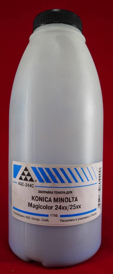 Тонер Konica-Minolta MC 2400/2430/2450/2480/2490/2500/2530/2550/2590 Cyan (фл. 175г) AQC фас.Россия