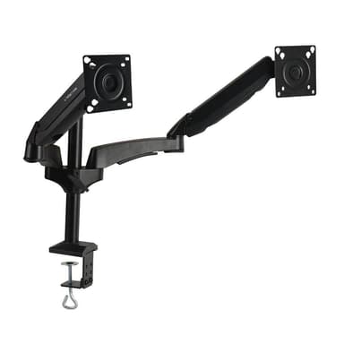 Кронштейн Kromax OFFICE-12 черный для 2-х мониторов LCD 15"-32", настольный, VESA 75x75/100x100, высота до 400мм