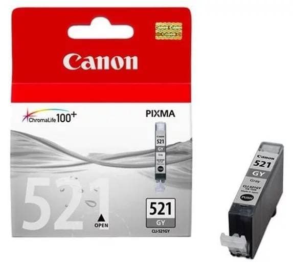 Картридж CANON CLI-521 GY серый, 9 мл, 1395 стр