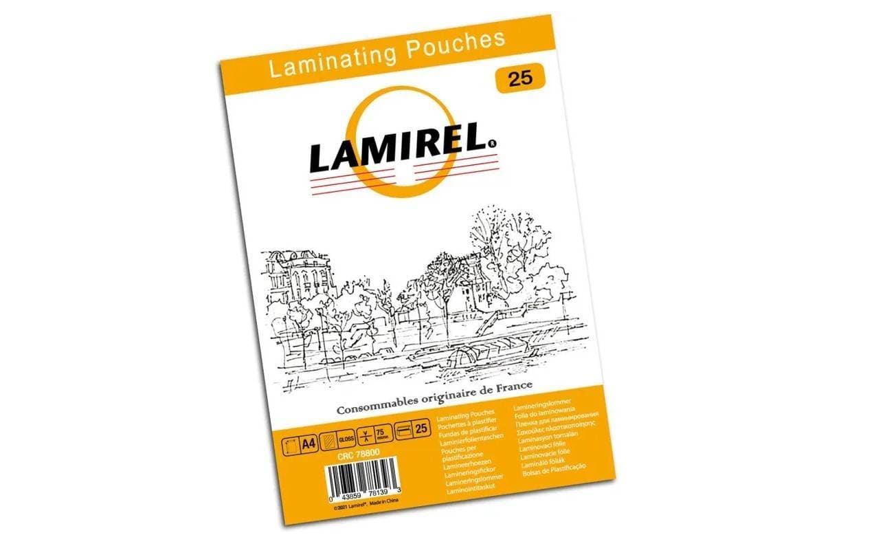 Lamirel Пленка для ламинирования А4, 75мкм, 25 шт.