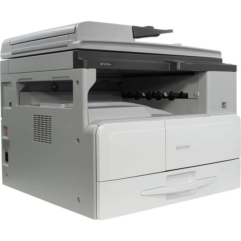 МФУ лазерное ч/б RICOH MP 2014AD (A3, ч/б, 256Мб, 20стр/мин, дуплекс, 600 dp, GDI, ARDF50, LCD-экран, 250л, цв. сканер